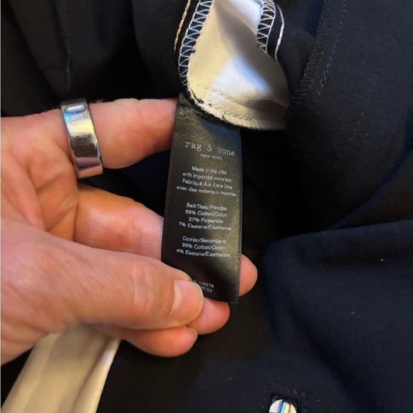 Rag & Bone Black and White Simone pants - Picture 4 of 6